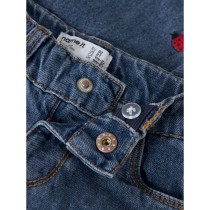NAME IT Mom Jeans Bella Medium Blue Denim Lady Bug